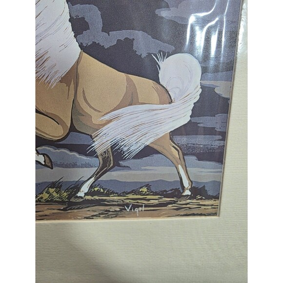 Frank Vigil Signed Native American Horse Print with Provenance Santa Fe NM - Picture 2 of 6